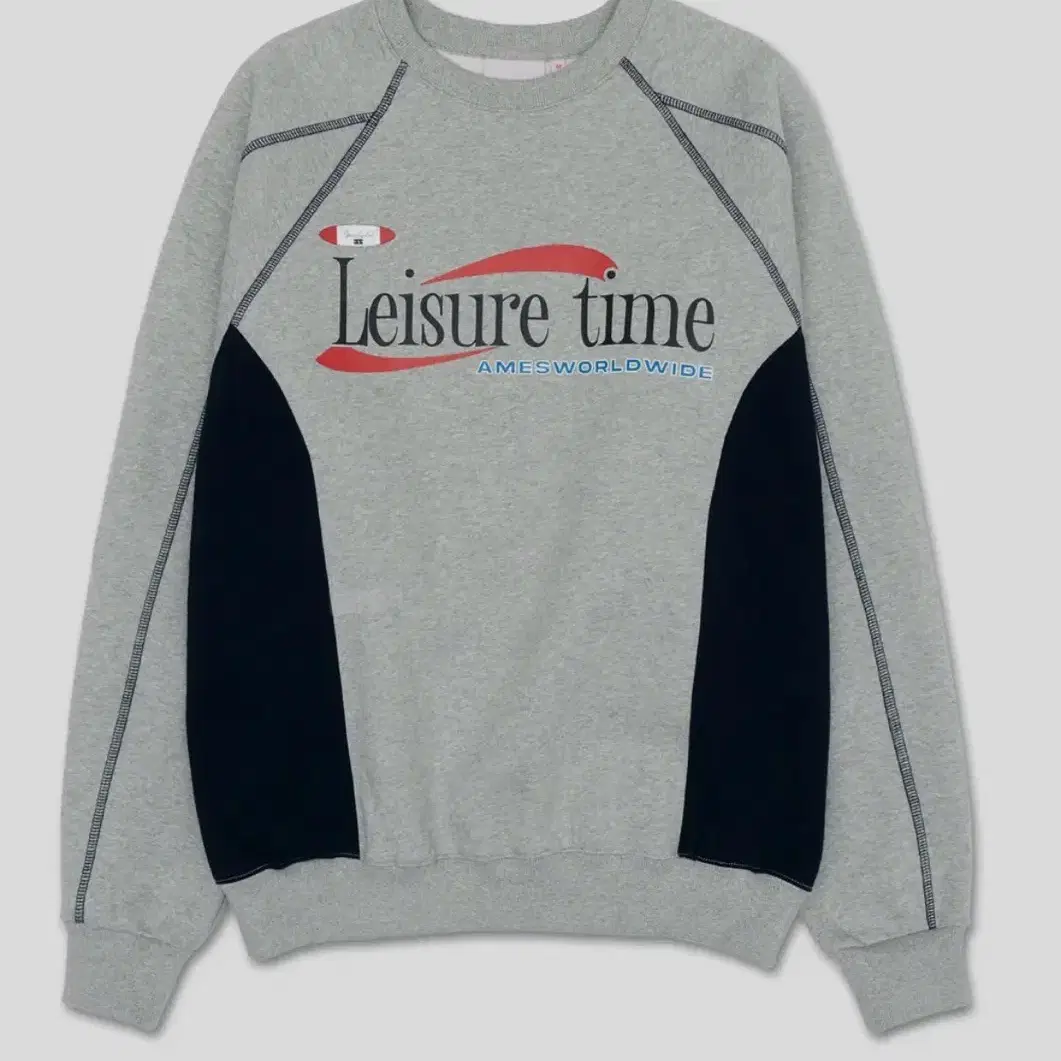 LEISURE TIME LOGO SWEATSHIRT GREY 맨투맨 m