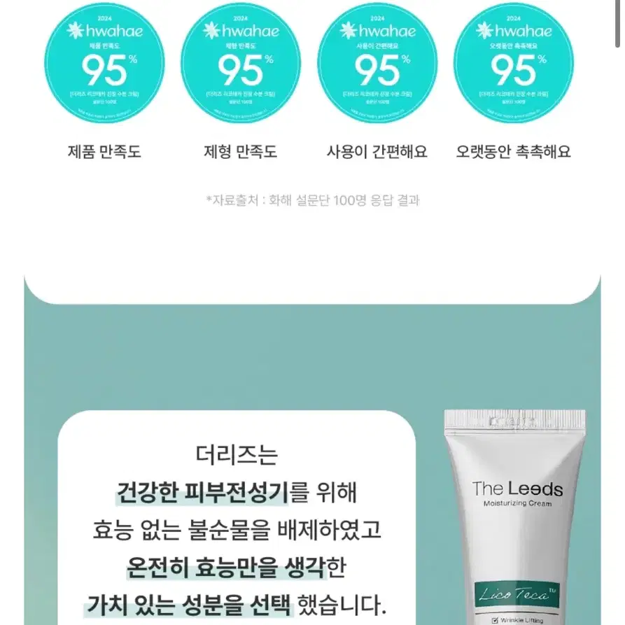 (새상품) 더리즈 리코테카 수분크림