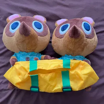 동물의 숲 봉제 인형 티슈 상자