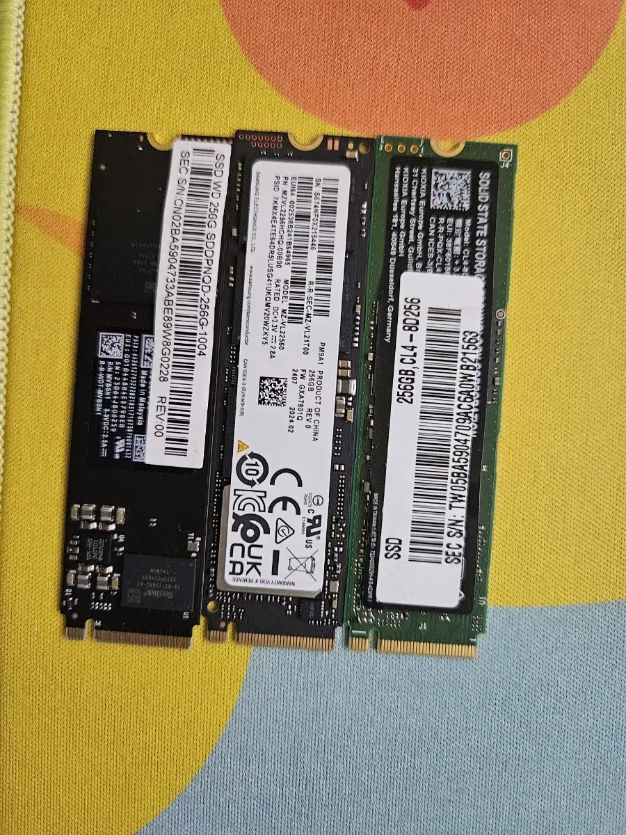 NVME SSD 256G 17개