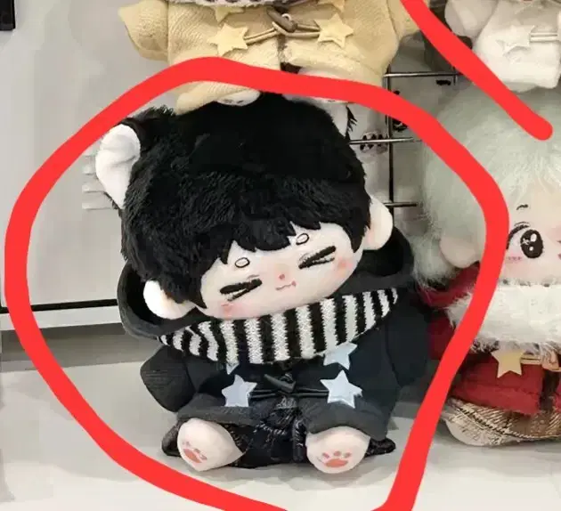 겨울코트(블랙) 10cm 인형옷