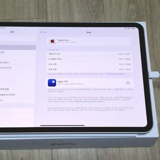 아이패드 프로 11인치 M4 256GB 1달사용 + 애케플