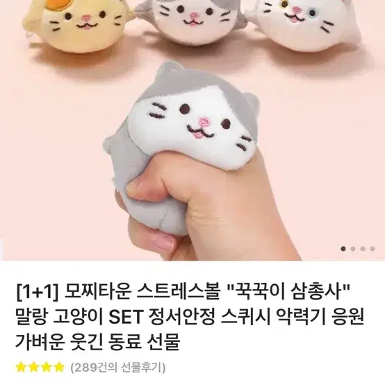 [카카오톡 선물하기] 고양이 모찌 스트레스 볼