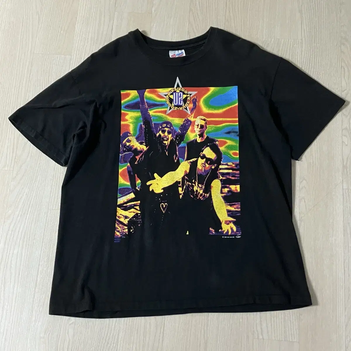 (XL) 90's U2 유투 ZOOROPA'93 반찰 티셔츠