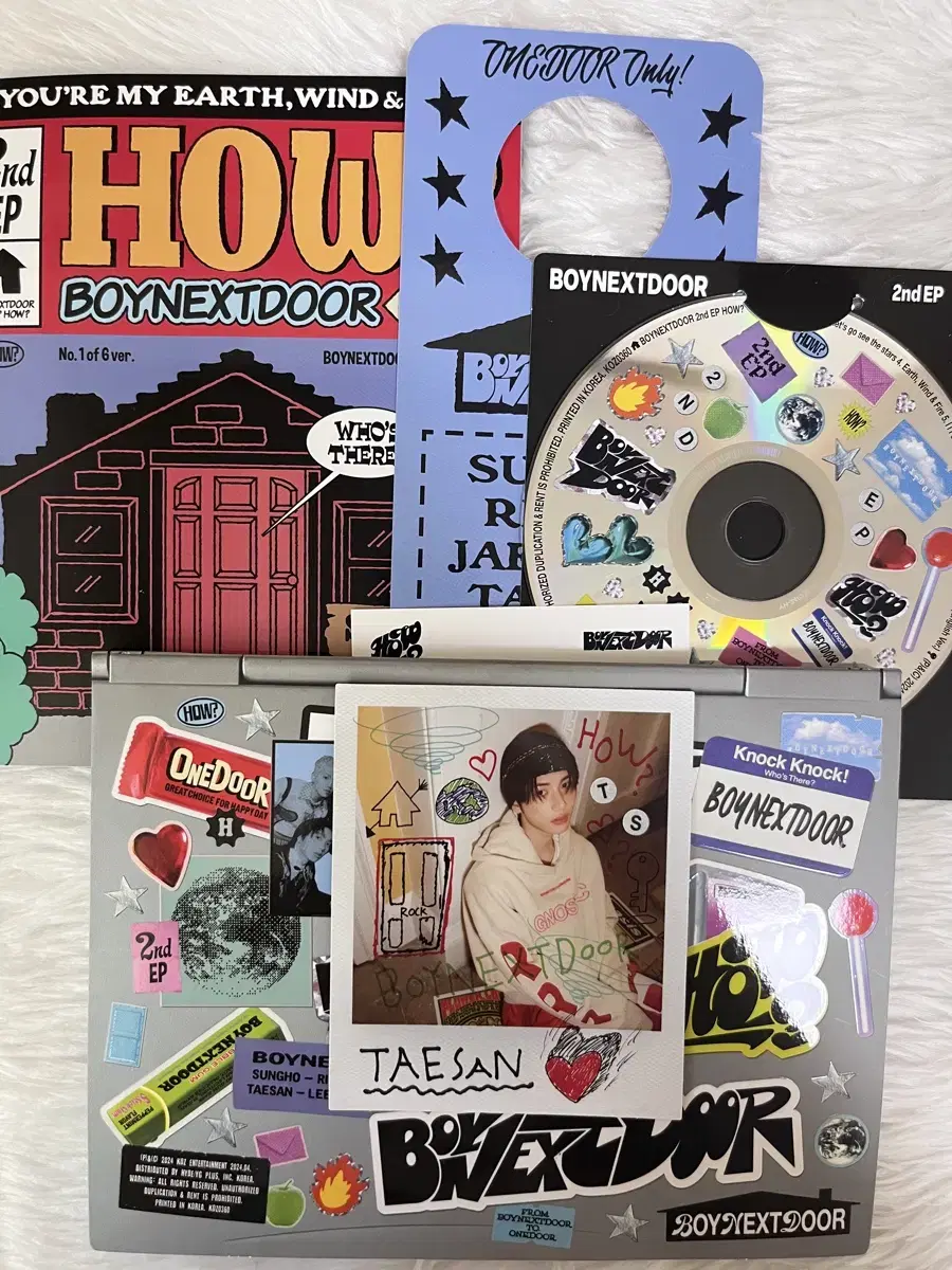 Boy Next Door HOW Unsealed Album taesan polaroid Included + Bonus