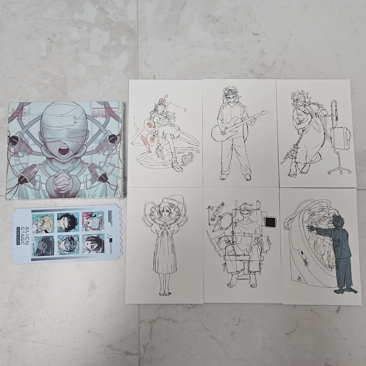 에이스테 CD 특전 엽서 에일리언스테이지 이반 틸 미지 수아 루카 현아