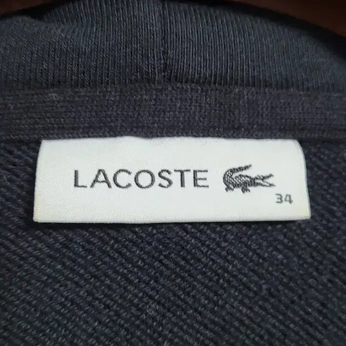 [S]LACOSTE라코스테 신형 블랙 면100% 후디집업자켓 S