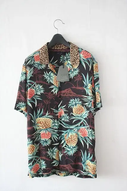 ALLSAINTS Allsaints Rayon Short Sleeve Shirt New