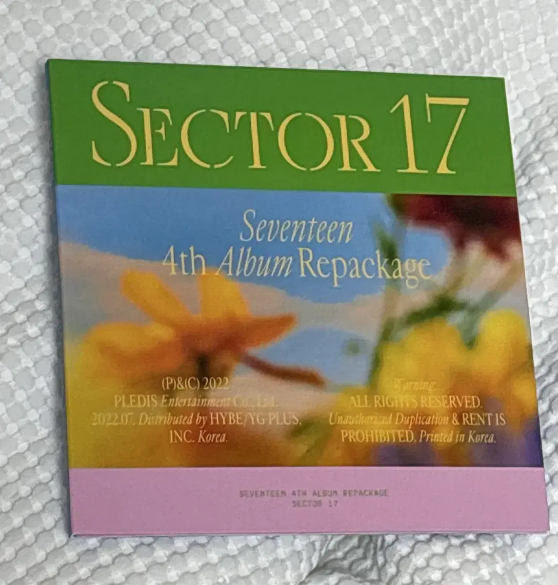 세븐틴 sector17 앨범 판매 (포토북 준)