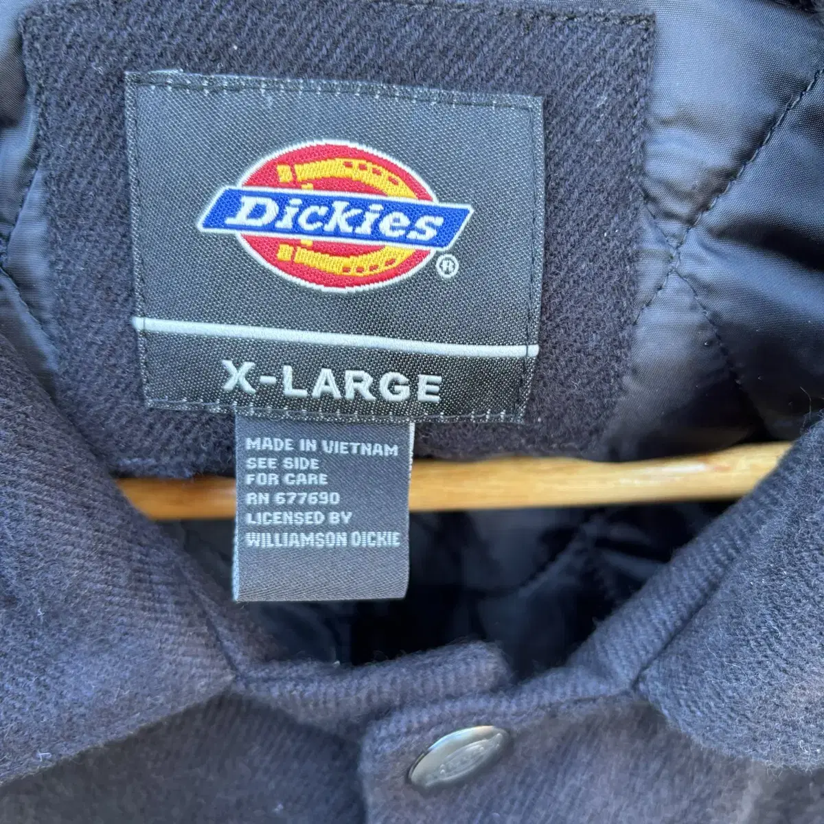 Dickies 디키즈 빅 로고 베이직 블랙 스웨이드 자켓