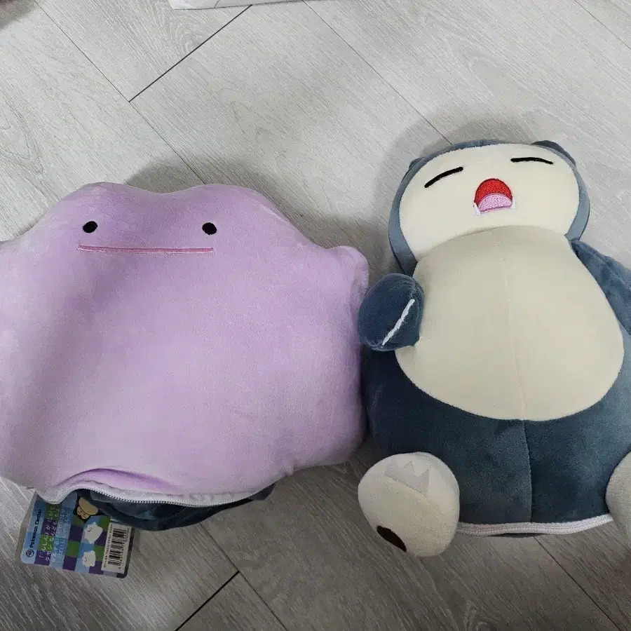 메타몽 & 잠만보 양면 변신인형