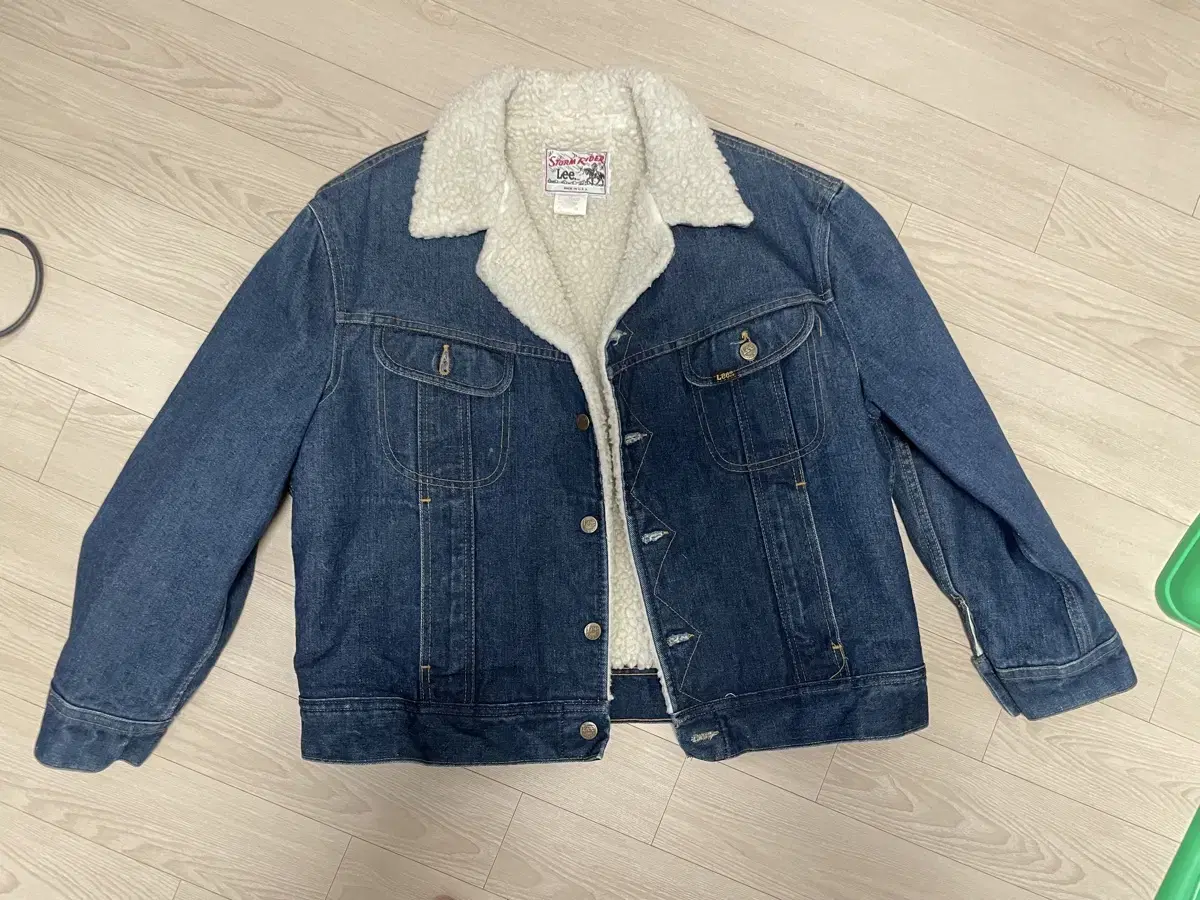 Lee Stormrider Sherpa Denim Jacket made in USA