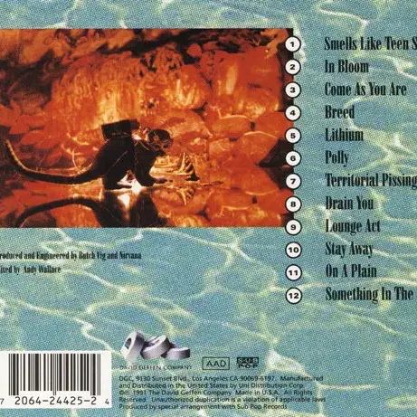 Nirvana - Nevermind (CD) 미국반 초판 NM-