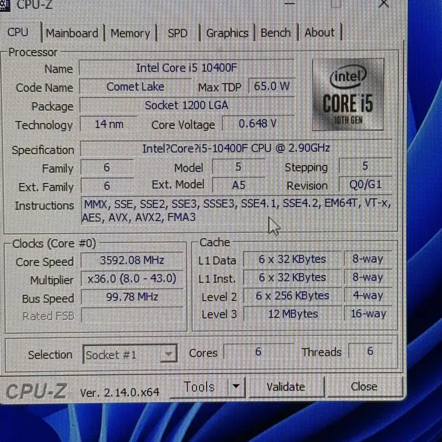 컴퓨터 본체 10400f + 6600xt