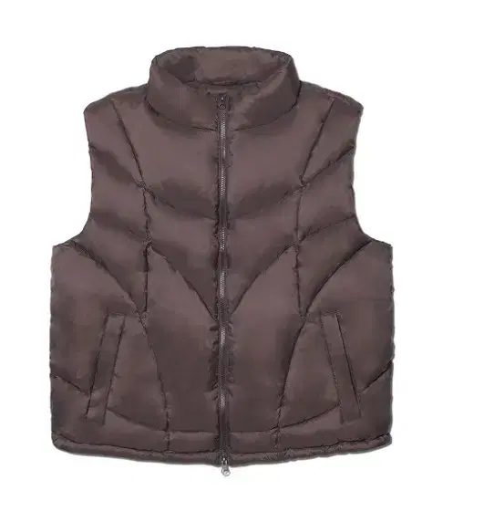 노매뉴얼 parabola duck down vest - brown