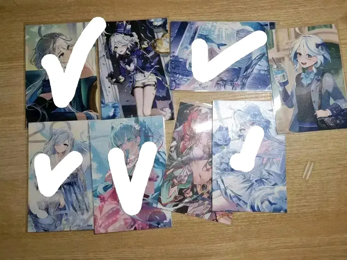 원신,스타레일,미쿠 엽서,포카 팝니다