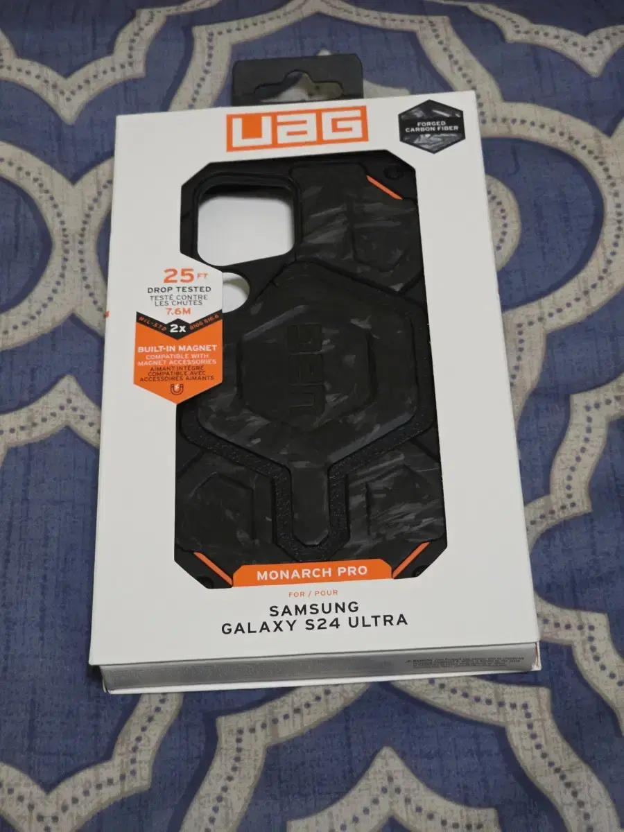 UAG 갤럭시 S24 울트라 모나크 포지드 카본 마그 네틱 케이스