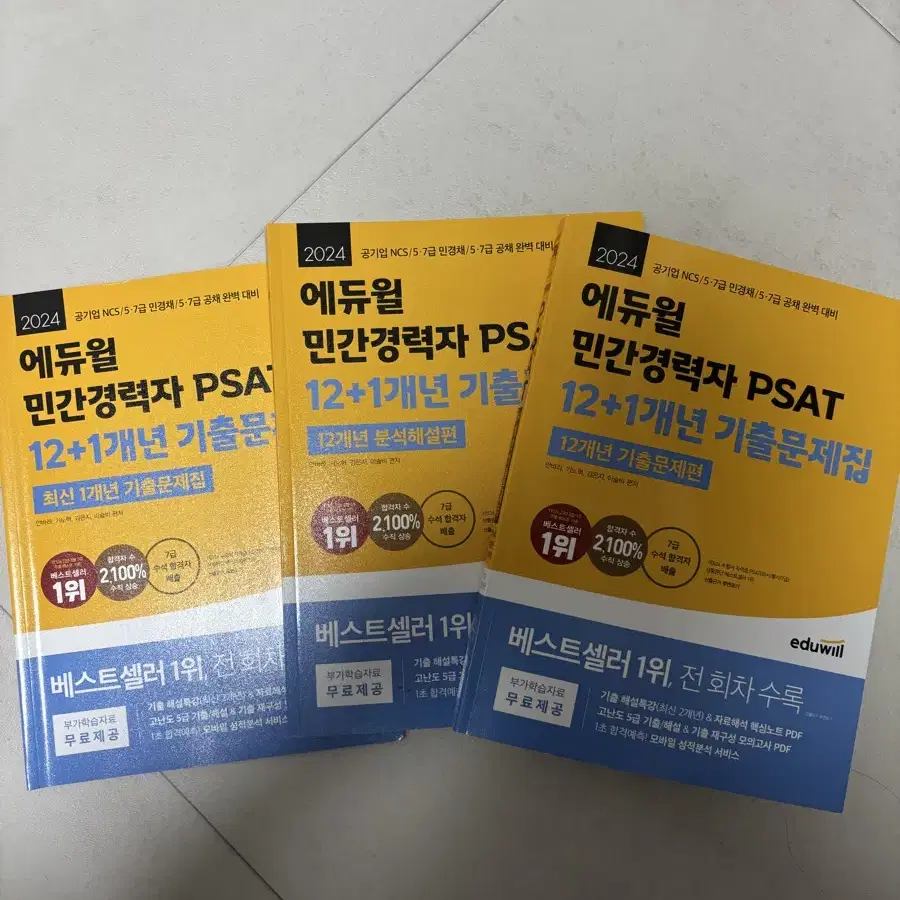 에듀윌 2024 민간경력자 PSAT NCS 민경채 새상품급