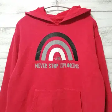 노스페이스 속기모 후드티 빨간색 미국 구제 의류