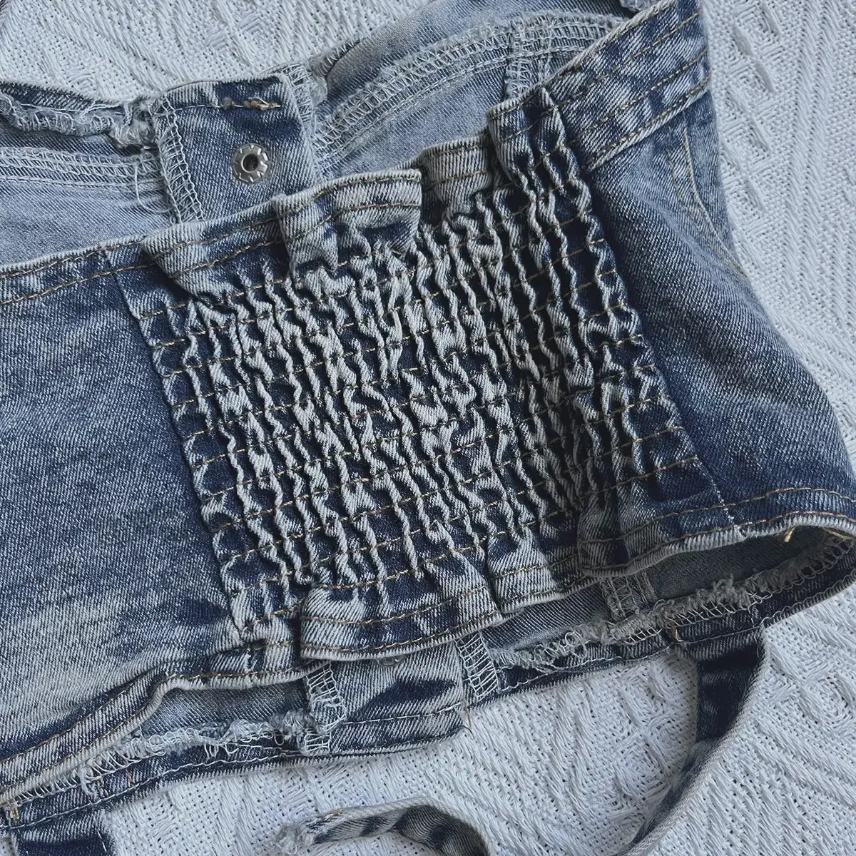 denim corset