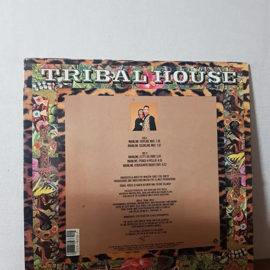 일렉트로닉 하우스음악 Tribal House 12인치싱글 바이닐vinyl