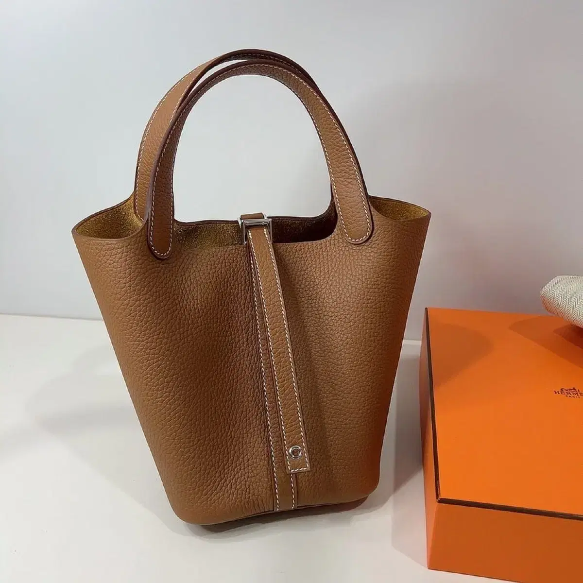 Hermès Picotin TPM Gold Silver