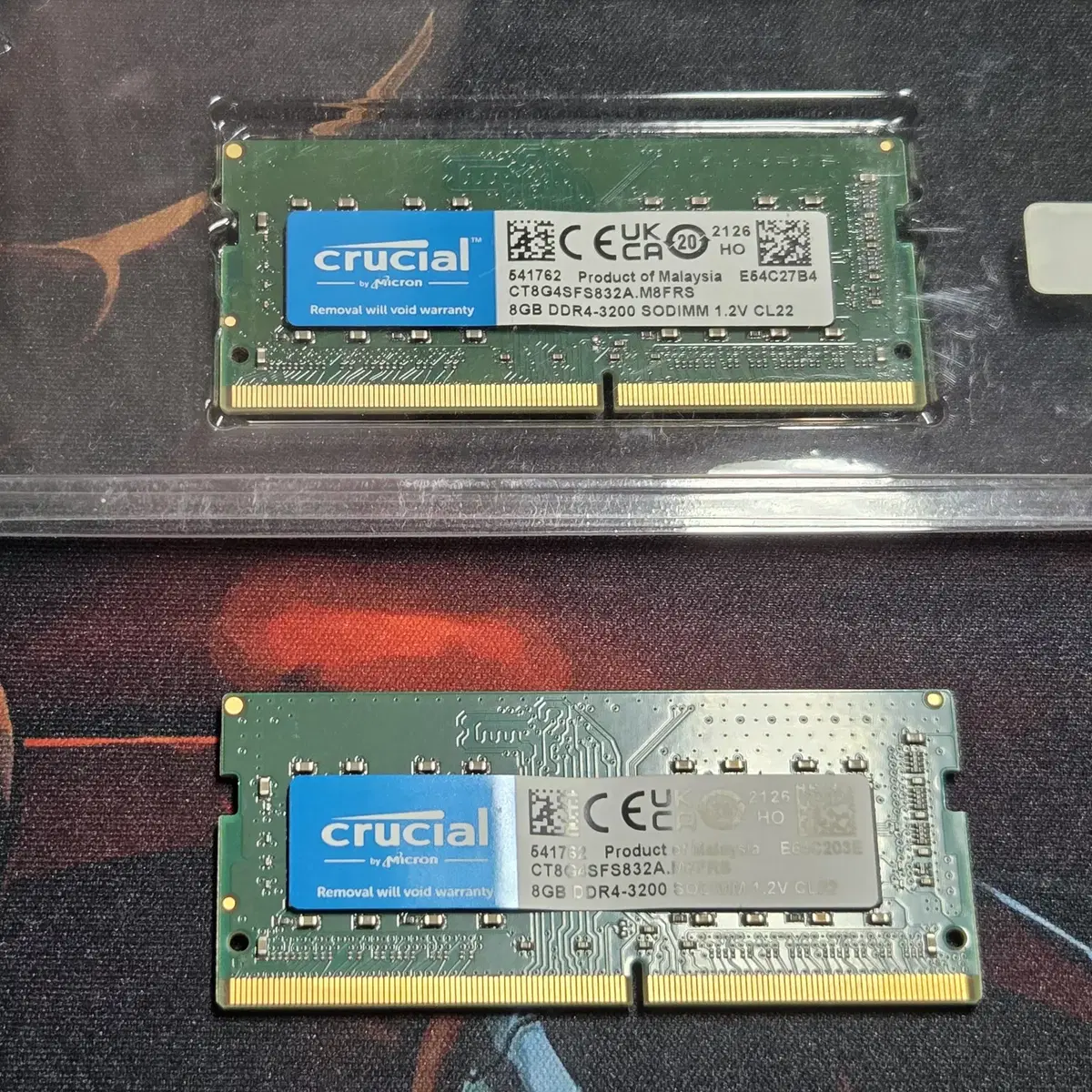 중고 노트북 DDR4 램 8GB X 2EA 팝니다.