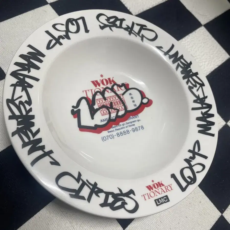 LMC X WOKTIONARY PLATE white(lmc접시)