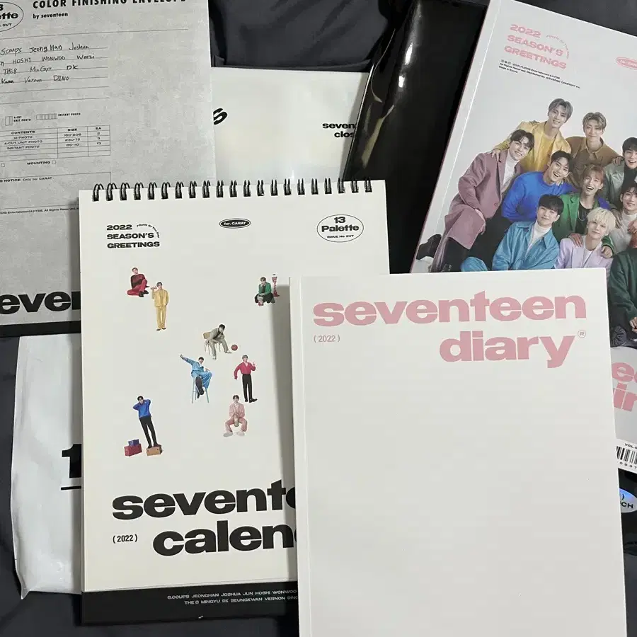 세븐틴 2022 시즌그리팅 일괄