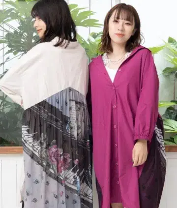 미사용 새상품 장미와 나비가 장식된 피아노 무늬 팩 프린트 셔츠 원피스