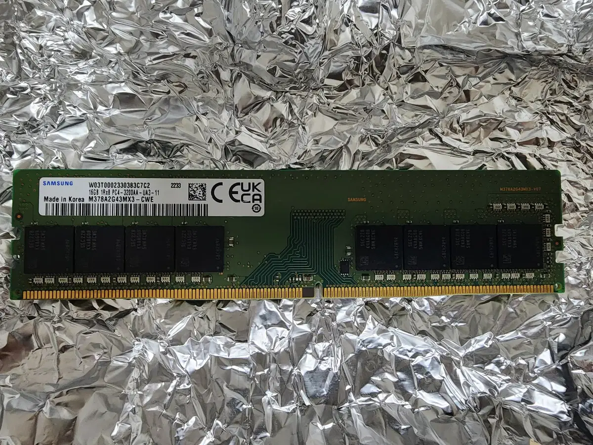 삼성 램(메모리) PC4, ddr4- 3200AA 16GB(기가)