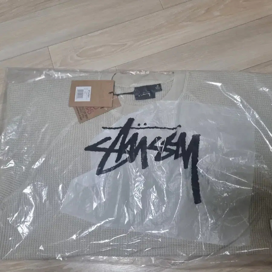 Stussy Raglan Thermal LS Crew Bone(m)