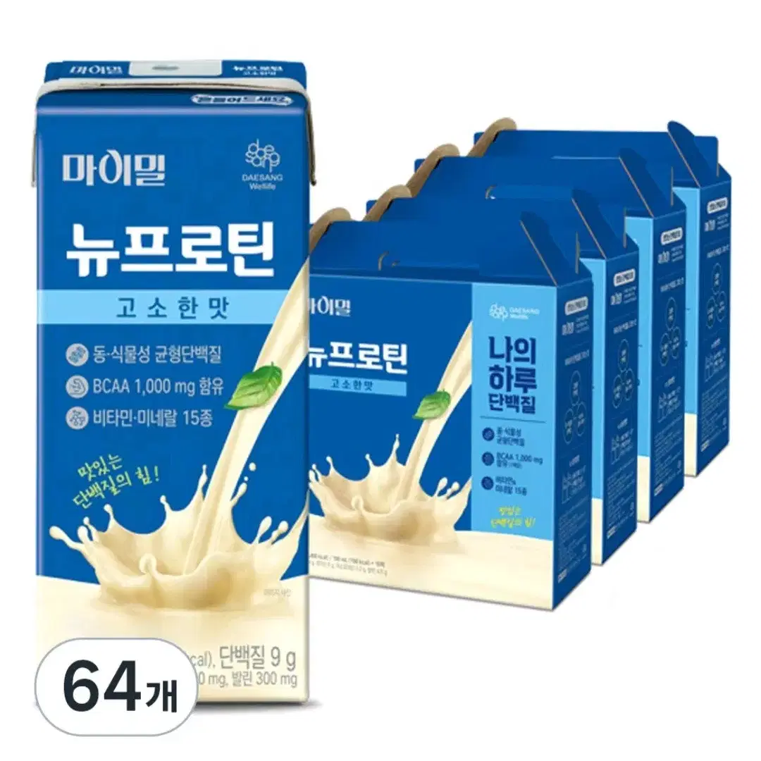 마이밀 뉴프로틴 고소한맛, 190ml, 64개