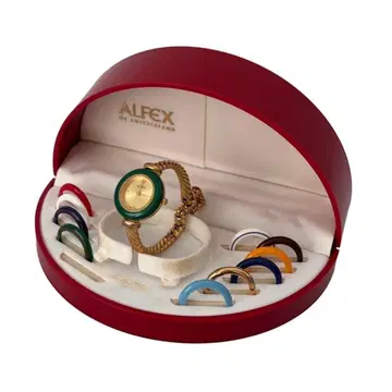 ALFEX 알펙스 손목시계 금 멀티 컬러 체인지 베젤