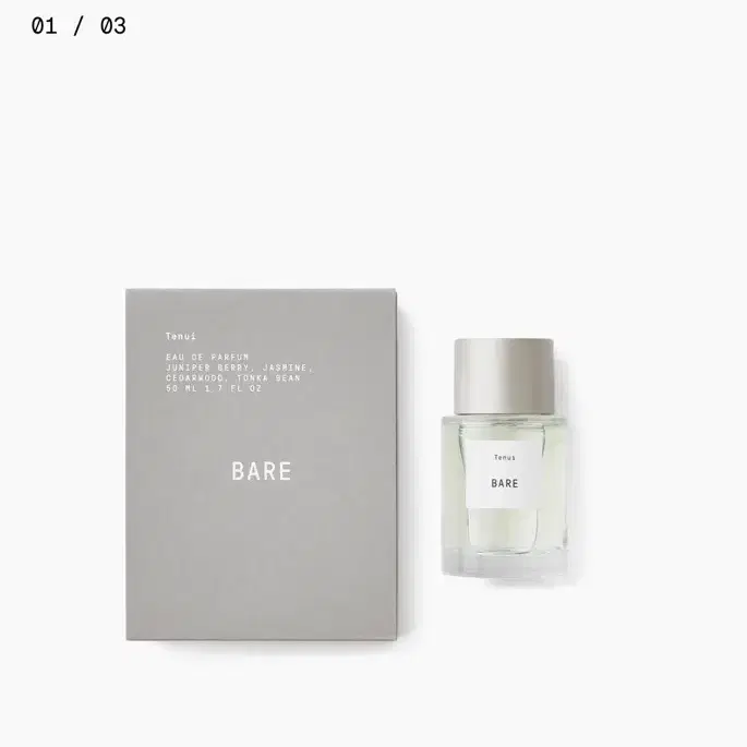 테누이 오드퍼퓸 베어 Bare 남자 향수 50mL