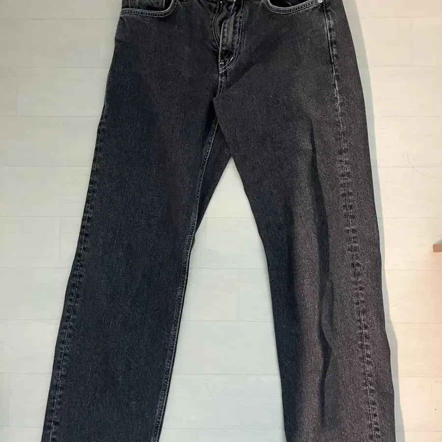 브랜디드 흑청데님바지 1967 JET BLACK JEANS [WIDE S