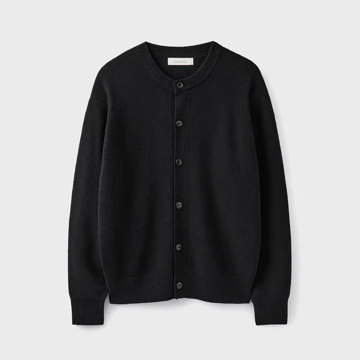 [M] 유니온블루 가디건 SOLID CROP CARDIGAN 블랙