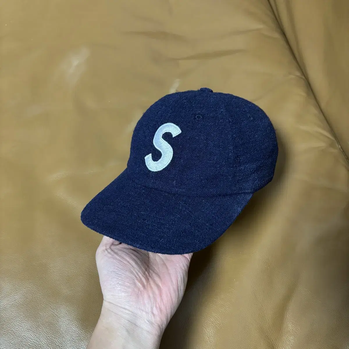 Supreme 슈프림 네이비 S로고 6패널 볼캡 모자 (Navy)