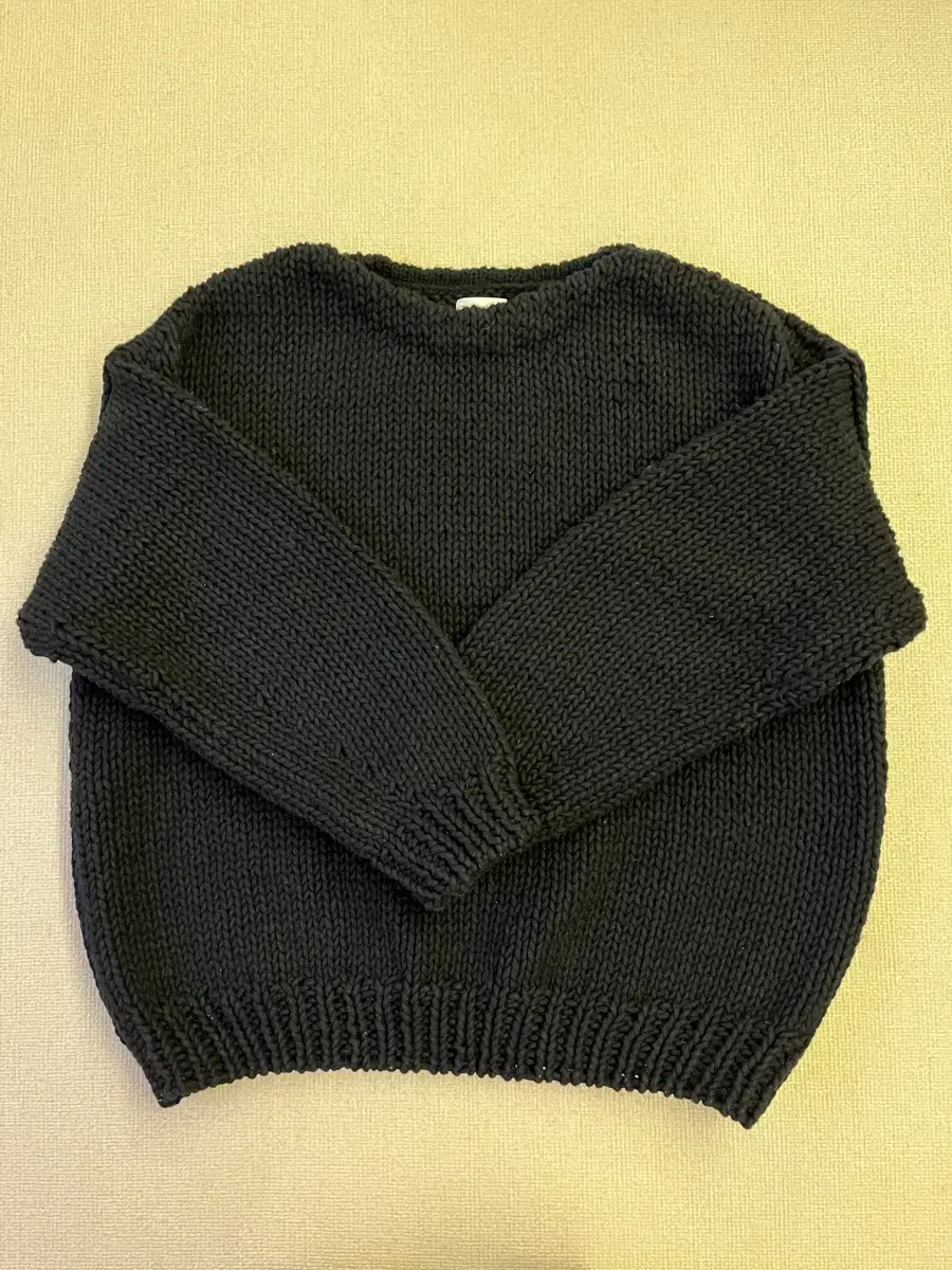 VISVIM AMPLUS BOAT-NECK SWEATER BLACK