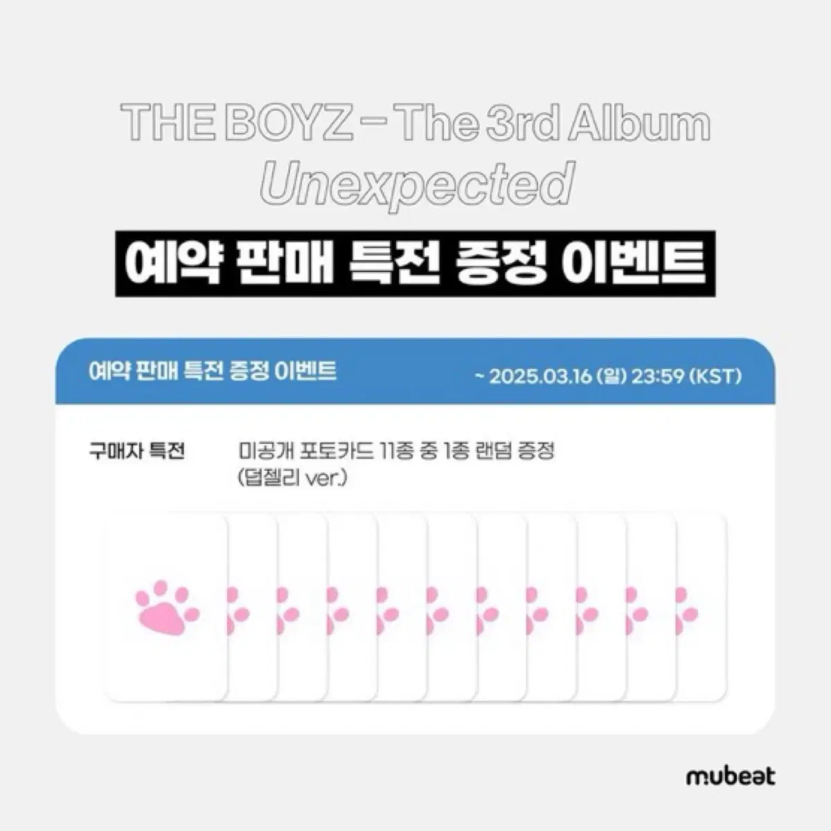 더보이즈 unexpected 미공포 토끼와 나 덥젤리 Y2K 분철