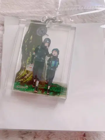 나루토 돌풍전 미개봉 새상품 겹쳐진 아크릴 키링 우치하 이타치&사스케