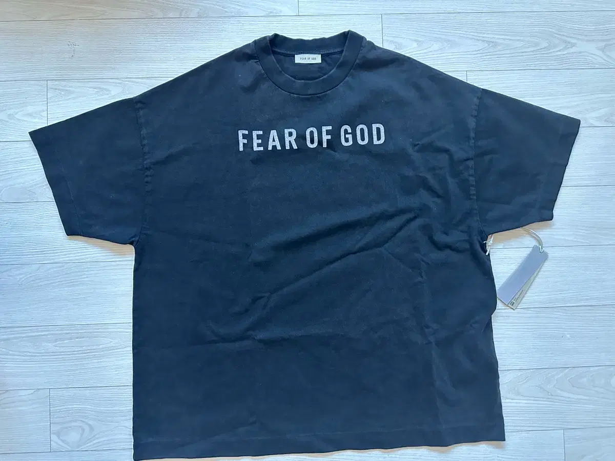 [S] fear of god 로고 반팔