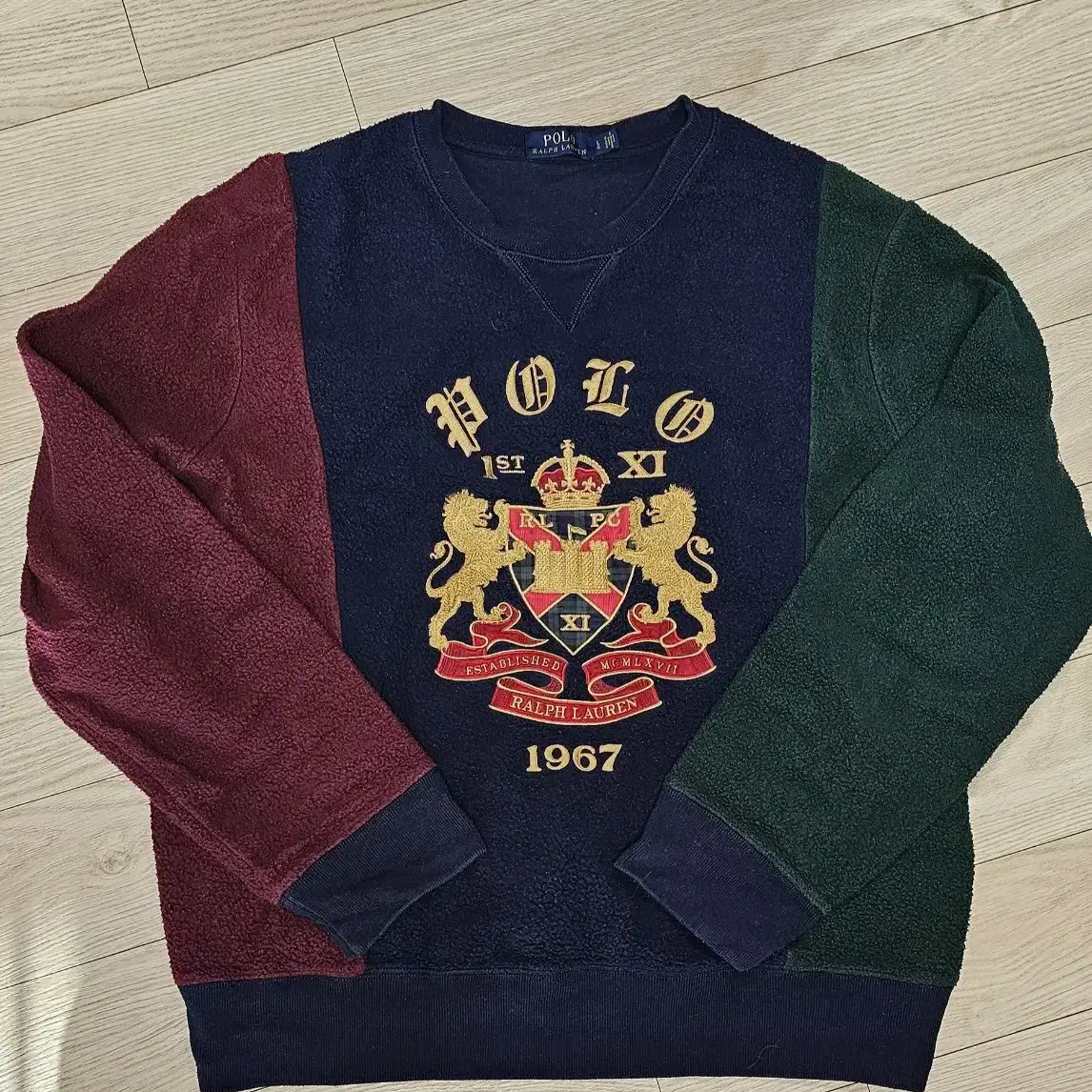 polo crest fleece aweatshirt L