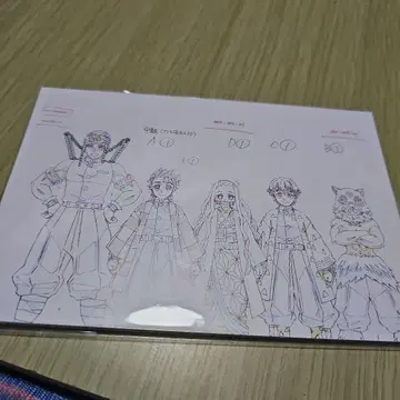 귀멸의 칼날 ufotable 다음 회 예고 원화 엽서 세트 유곽편 제1화