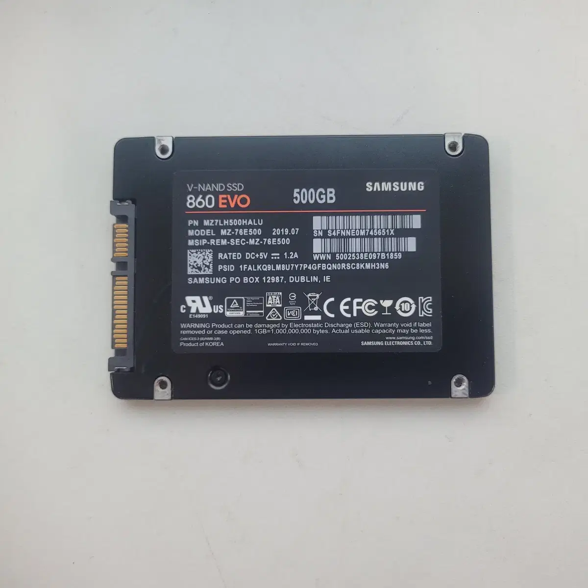 삼성전자 860 EVO (500GB)SSD