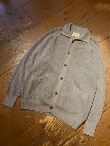 YOKO SAKAMOTO 요코 사카모토 미사용 니트 가디건 그레이