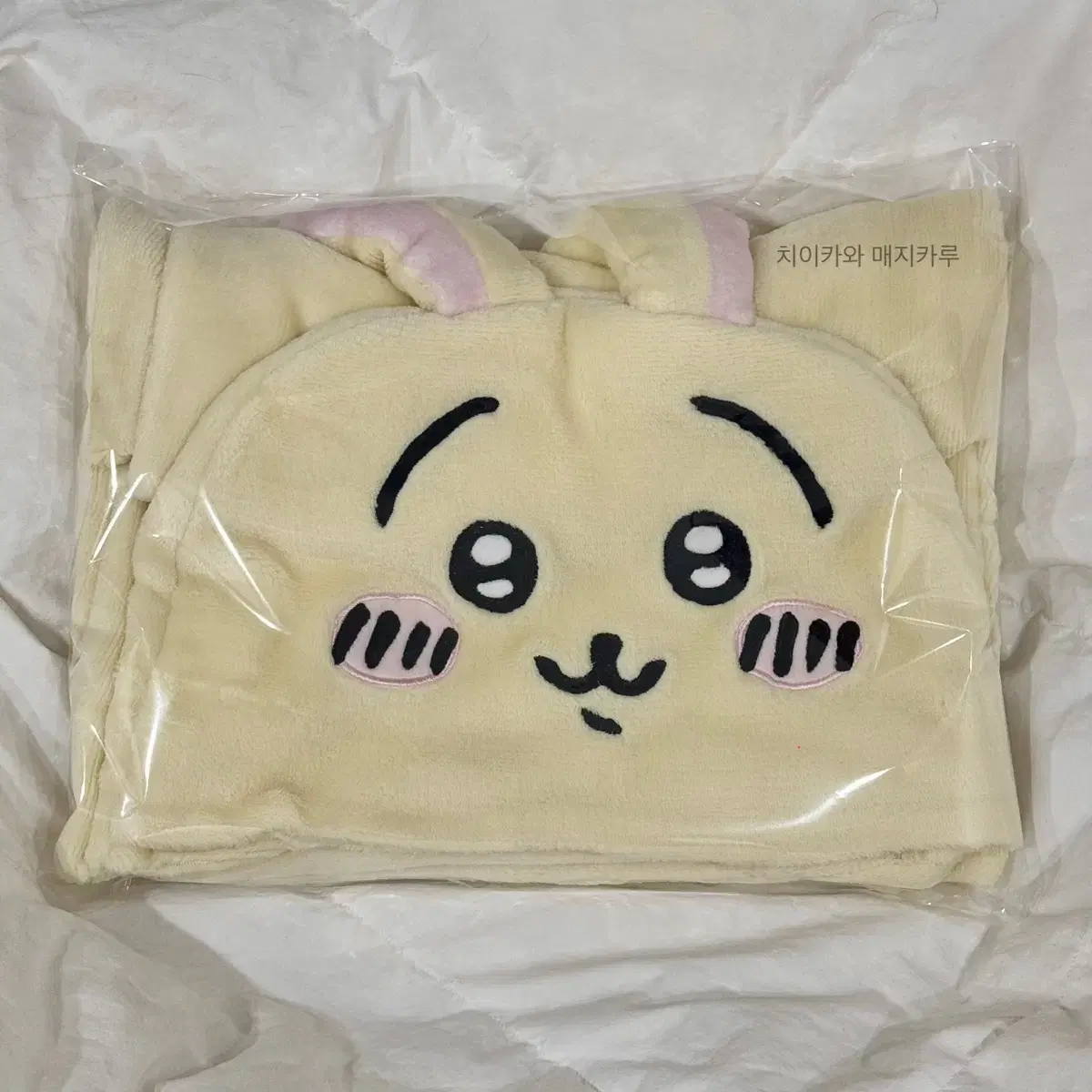 정품 희귀, 새상품_ 치이카와 우사기 판초 후드 담요