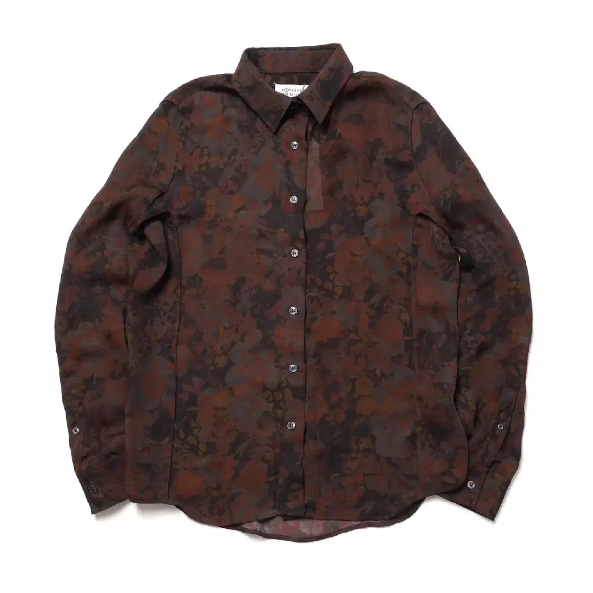 마르지엘라 Flower Pattern Polyester Shirt