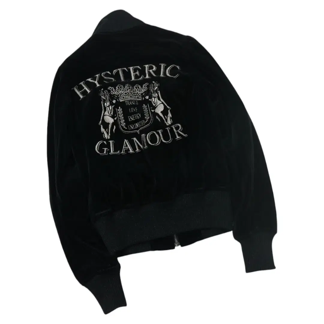 HYSTERIC GLAMOUR 히스테릭글래머 벨벳 블루종 자켓