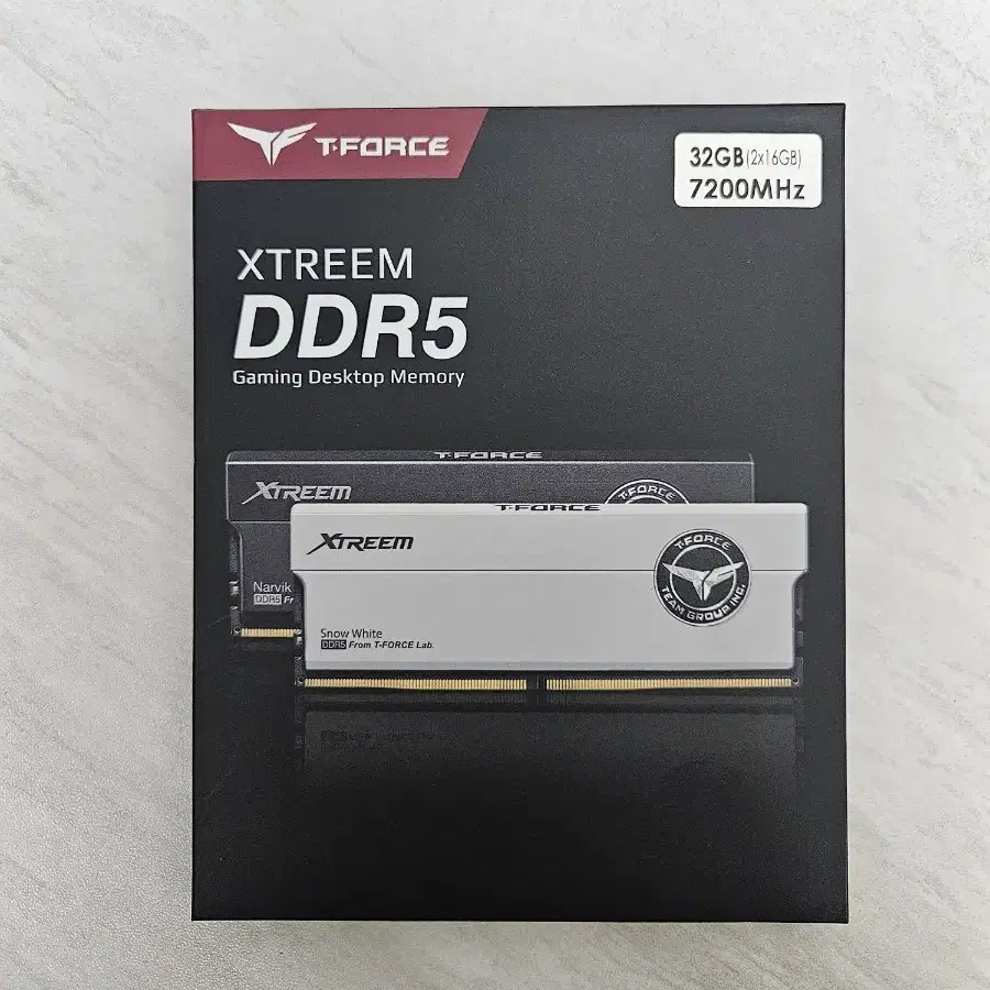 T-Force DDR5-7200 CL34 XTREEM 화이트 32GB